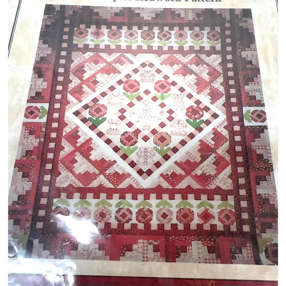 RARE Plumples "Paper Doll Memories" Quilt Pattern For Redwork Quilting Projects